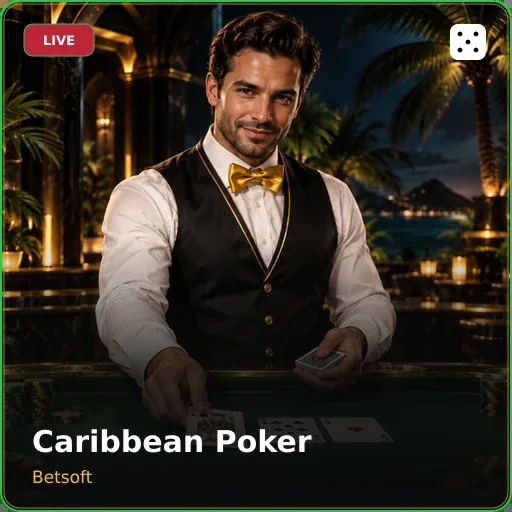 Élő Caribbean Poker asztal